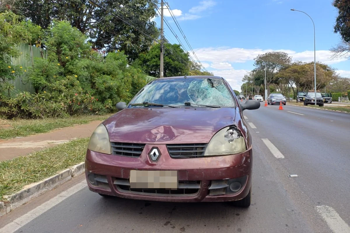 O acidente envolveu um Renault Clio Sedan O acidente envolveu um Renault Clio Sedan