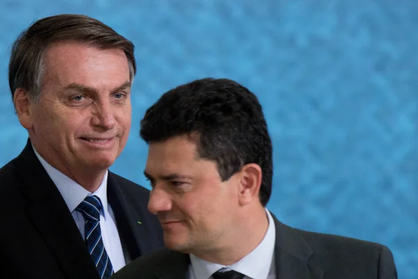 Brasília (DF), 03/10/19. Jair Messias Bolsonaro. Sérgio Moro. Lançamento do pacote anticrime do governo federal