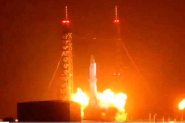 Explosão fogute da Blue Origin