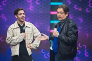Faustão e o filho João Guilherme