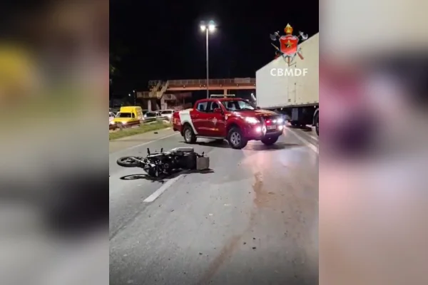 motociclista fica gravemente ferido após acidente na BR-040