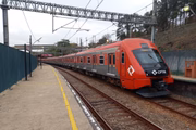 Trem da Linha 7-Rubi da CPTM, na região de Perus, na zona norte de São Paulo