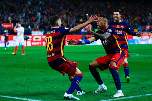 Jordi Alba e Neymar