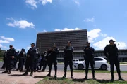 A mobilização foi acompanhada por equipes da Polícia Militar do DF (PMDF), que não registrou ocorrências graves A mobilização foi acompanhada por equipes da Polícia Militar do DF (PMDF), que não registrou ocorrências graves