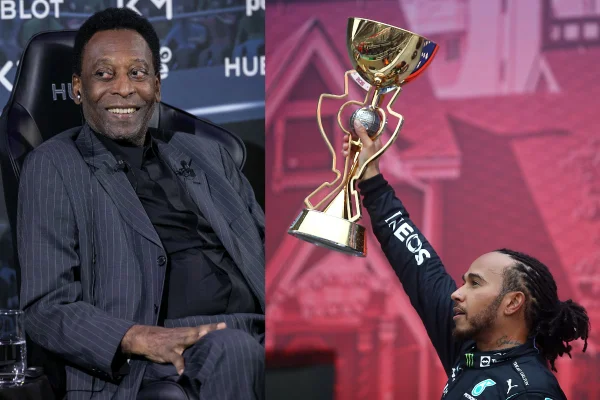 De lenda para lenda: Pelé elogia Hamilton após 100ª vitória do inglês