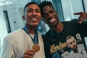 Vini Jr e Felipe Silveira, assessor do jogador