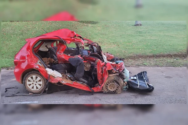 Cinco pessoas morrem após carro invadir a contramão e bater em carreta