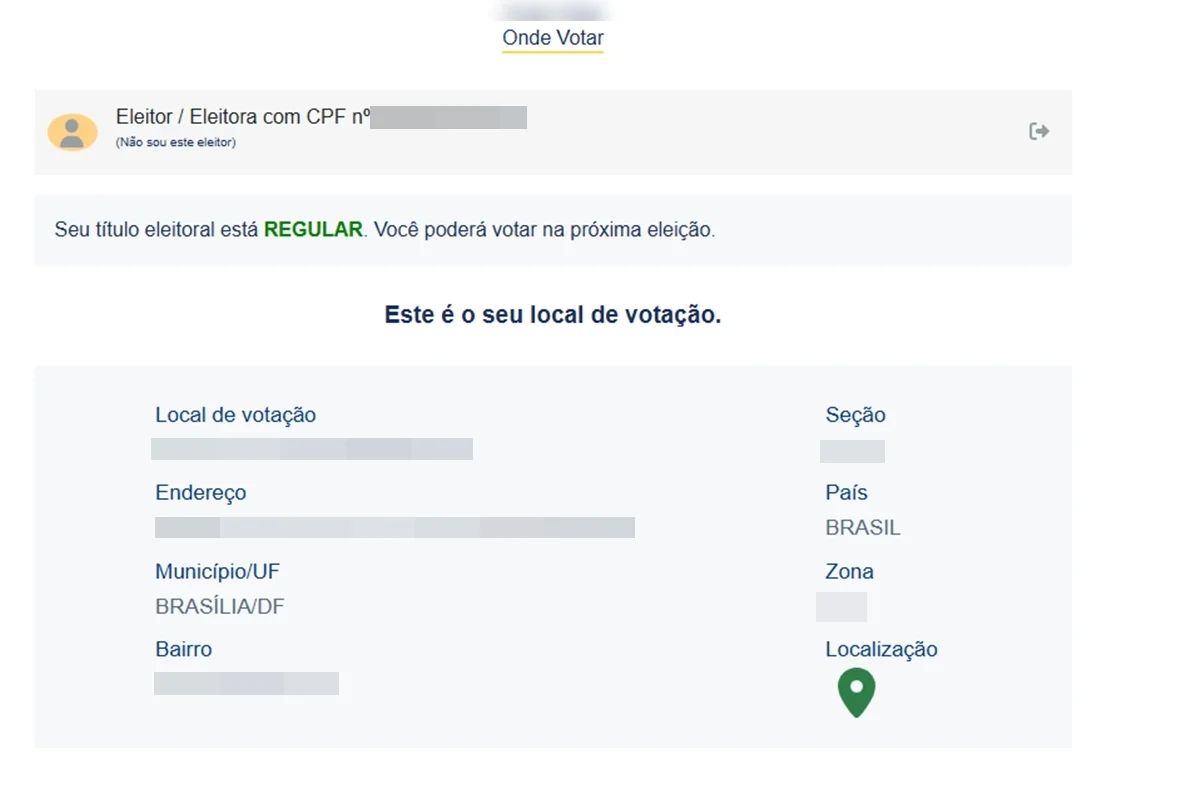 A dois dias da eleição, veja como consultar seu local de votação - imagem 2 A dois dias da eleição, veja como consultar seu local de votação - imagem 2