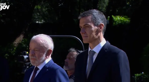 Lula e o presidente de governo da Espanha, Pedro Sanchéz