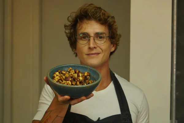 Batata doce salteada