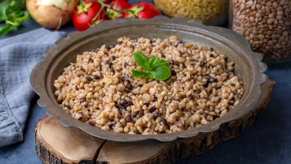 Arroz com lentilha