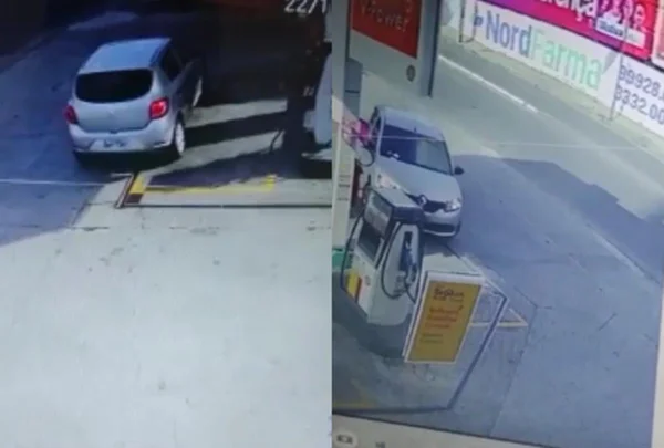 Motorista abastece veículo e foge sem pagar a conta; câmeras registraram a ação
