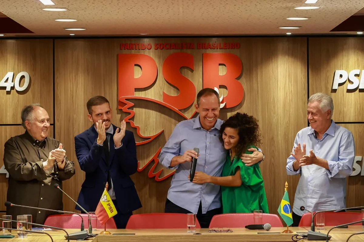 O candidato ao Governo do Distrito Federal, Ricardo Cappelli, participa de evento na sede do PSB, em Brasília, nesta quinta-feira (13) O candidato ao Governo do Distrito Federal, Ricardo Cappelli, participa de evento na sede do PSB, em Brasília, nesta quinta-feira (13)