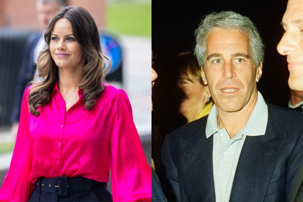 Montagem com duas fotos, sendo a primeira de uma mulher com blusa rosa e, na segunda, aparece um homem com blazer azul - Metrópoles