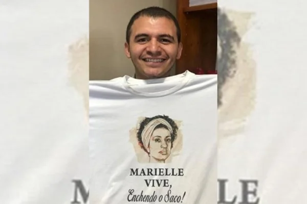 Assessor de Bia Kicis faz piada com morte de Marielle Franco