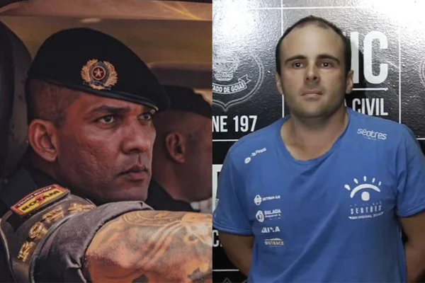 Imagem colorida de Edson Raiado e Felipe, piloto do PCC - Metrópoles