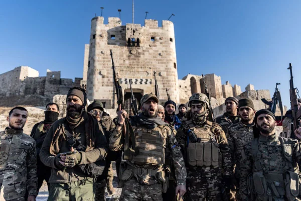 Imagem colorida de exército na Síria - Metrópoles