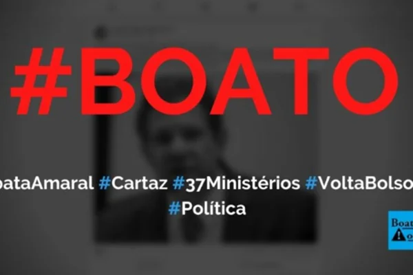 Foto colorida de post sobre boato da deputada federal Tabata Amaral - Metrópoles