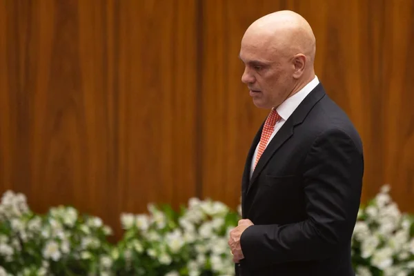 Alexandre de Moraes durante posse no STJ da ministra Maria Thereza de Assis Moura e o ministro Og Fernandes tomam posse no STJ