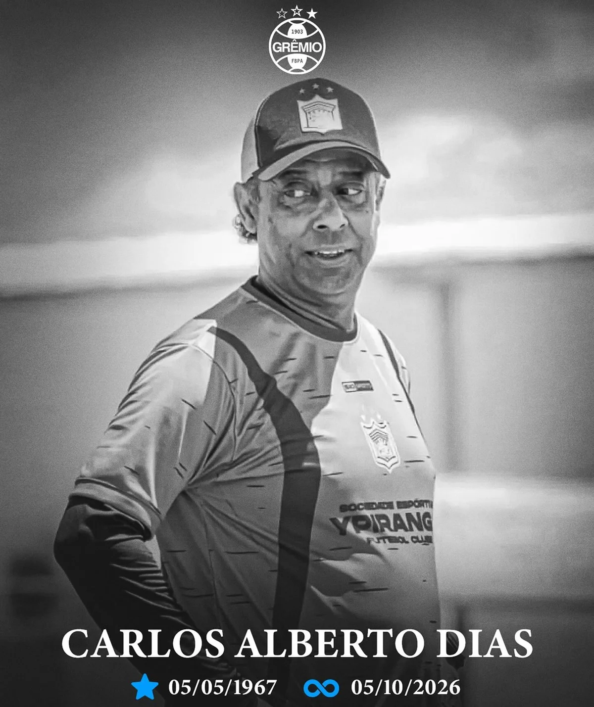 Grêmio lamenta morte de Carlos Alberto Dias, que jogou no clube em 1993 Grêmio lamenta morte de Carlos Alberto Dias, que jogou no clube em 1993