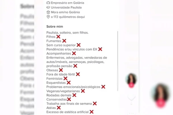 empresario lista mulheres aplicativo - Metrópoles