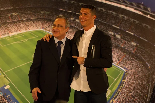Cristiano Ronaldo e Florentino Perez