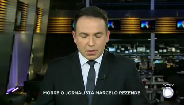 Jornalistas se emocionam ao noticiar morte de Marcelo Rezende