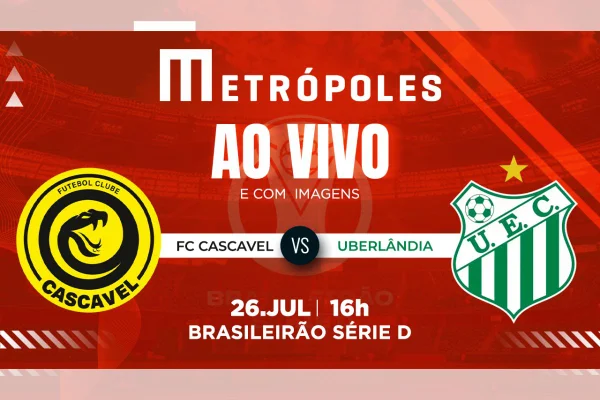 Série D: assista ao vivo e com imagens FC Cascavel-PR e Uberlândia-MG