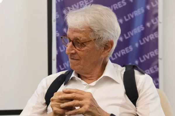 O empresário Pedro Passos, fundador da Natura, durante debate organizado pelo Livres, em São Paulo
