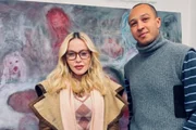 Além das esculturas, Madonna também adquiriu uma pintura do brasileiro Anderson Asteclines Além das esculturas, Madonna também adquiriu uma pintura do brasileiro Anderson Asteclines