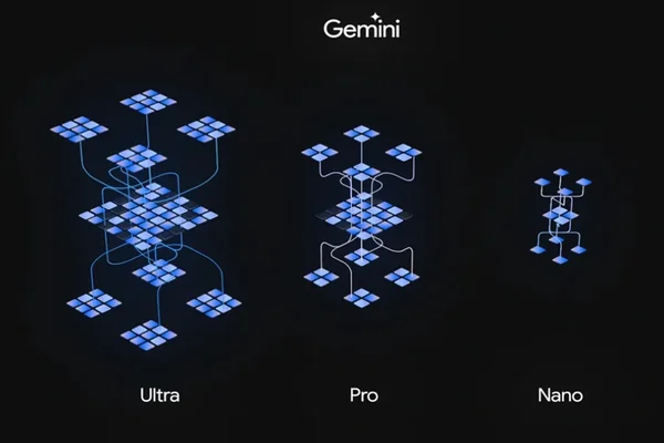 Imagem colorida que representa o Gemini, novo modelo de inteligência artificial lançado pelo Google - Metrópoles