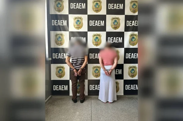 imagem colorida mae e padrasto presos estupro goiania