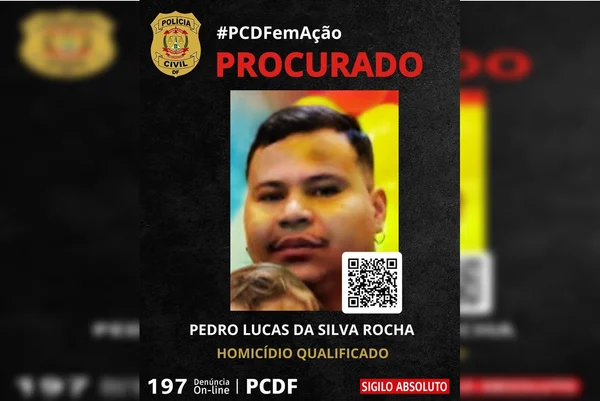 Homem é procurado pela PCDF por matar ex de namorada no Natal
