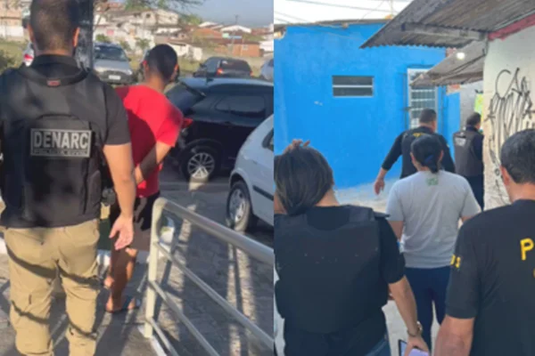 Imagem colorida de presos de operação-Metrópoles