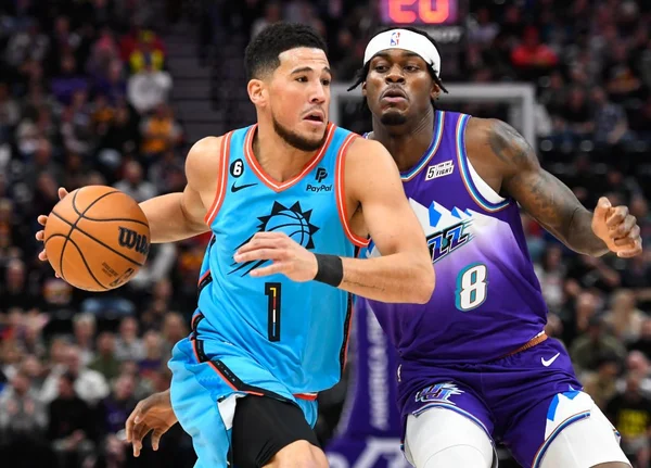 Devin Booker e Jarred Vanderbilt - Metrópoles