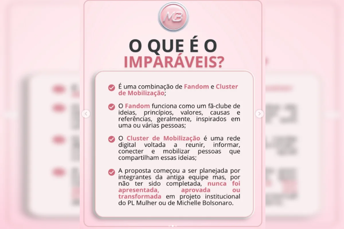 Movimento Imparáveis nega ter sido criado por Michelle: “Inspiração” - imagem 2