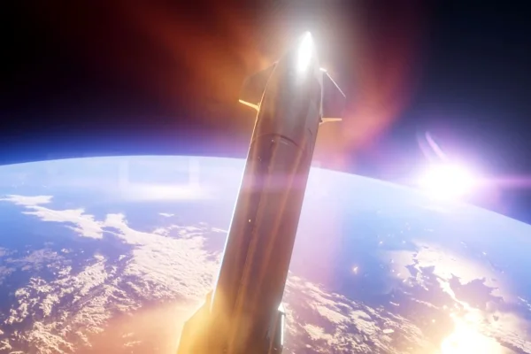 A maior espaçonave do mundo, Starship, pousou nesta quinta-feira