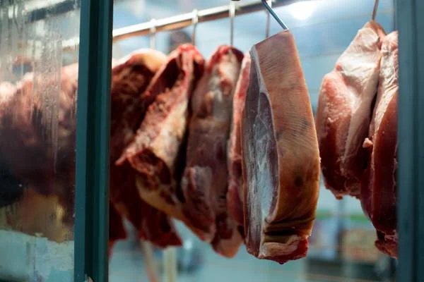 Carne vermelha em pedaços