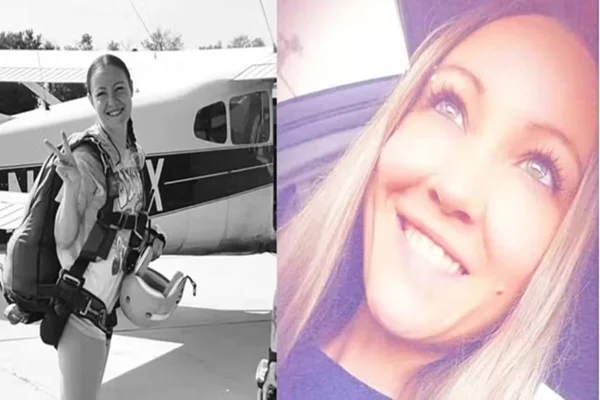 Imagem colorida, mulher de cabelo loiro e olhos azuis, e outra fotografia da mesma mulher em preto e branco - Metrópoles