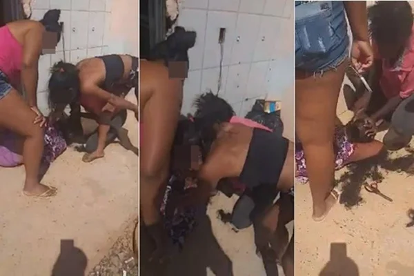 Mulher se envolve com homem casado e tem cabelo raspado