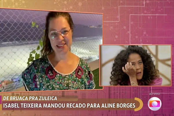 Aline Borges chora com homenagem de Isabel Teixeira no Encontro