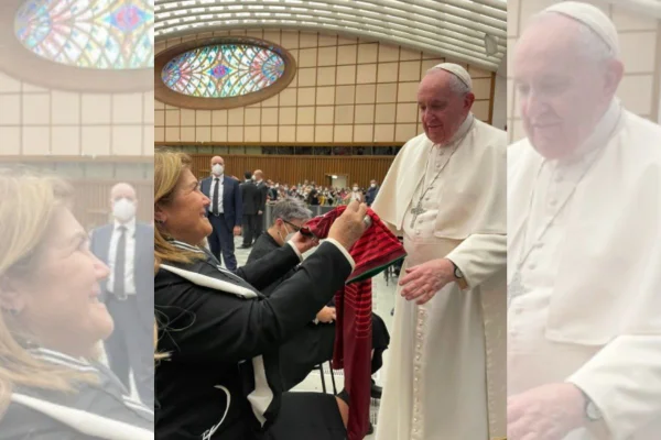 Mãe de Cristiano Ronaldo encontra o Papa