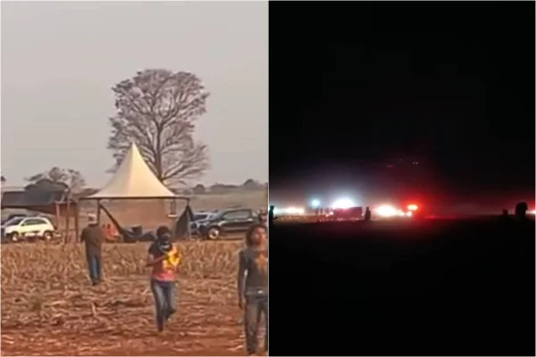 Foto colorida de novo ataque contra comunidade indígena em Mato Grosso do Sul - Metrópoles