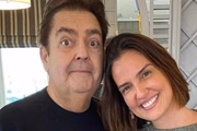 Faustão e Luciana Cardoso.