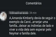 Usuários do Instagram comentaram a declaração de Carol Dantas Usuários do Instagram comentaram a declaração de Carol Dantas