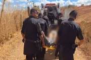 Ladrão baleado socorrido