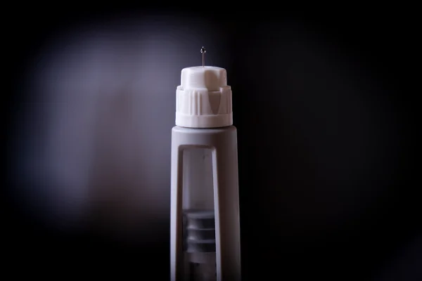 Uma caneta de injeção de Ozempic (semaglutida)