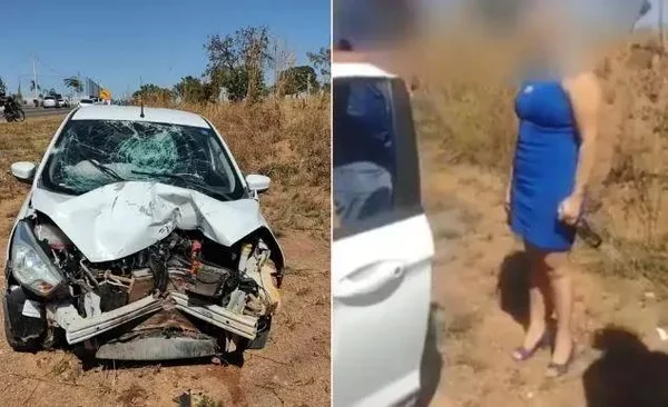 Foto colorida de motorista que atropelou e matou motociclista - Metrópoles