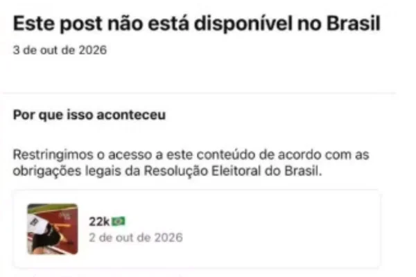 Instagram é condenado pela Justiça a restaurar post político de advogado - destaque galeria Instagram é condenado pela Justiça a restaurar post político de advogado - destaque galeria