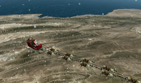 Acompanhe em tempo real a viagem do Papai Noel pelo mundo